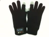 Jacquard style knit mittens gloves bluetooth gloves