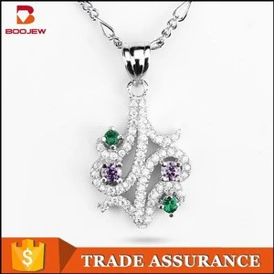 jewelry crystal sets pendant earring ring fashion flower shape zircon jewelry manufacturer
