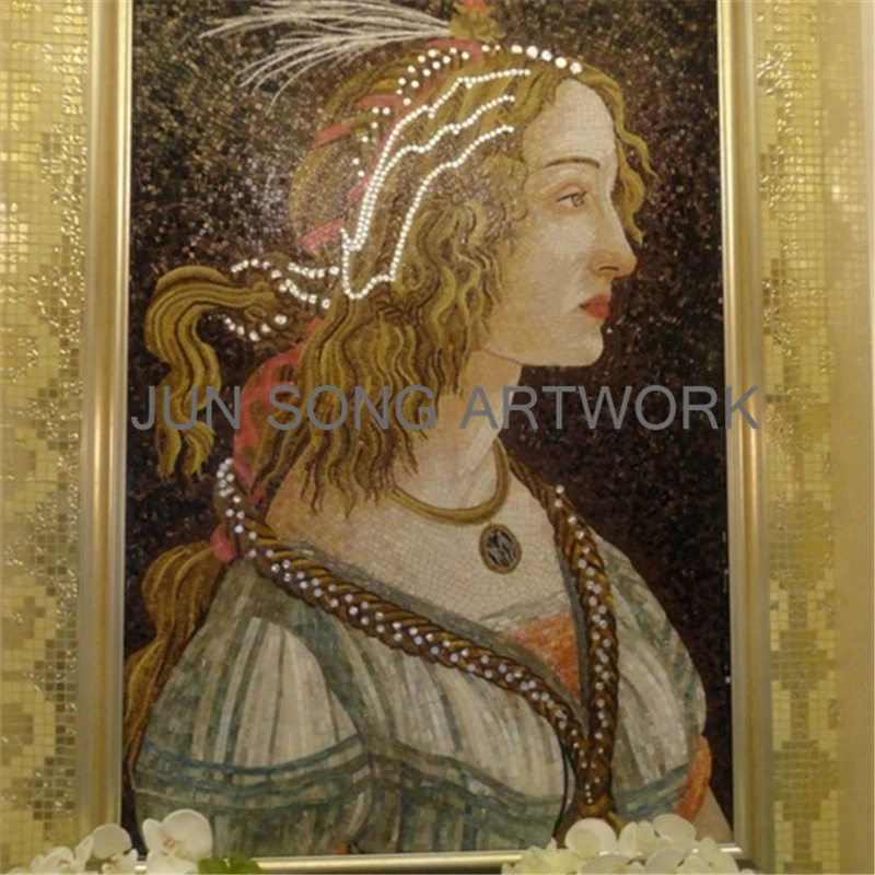 JS MHP-FP03 Modern Art Paintings Handmade Glass Mosaic