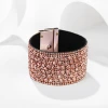 Jstar 2020 women hot selling bracelet bangle boho magnetic snap full crystal stone bracelet Gift bangle