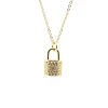 Key chain pendant delicate necklace 18k gold plated jewelry