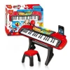 Kids Baby Electronic With Chair Microphone Musical Instrument Set Mini Music Plastic Toy Piano