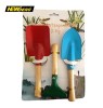 kids garden tools with wooden handle 3pcs/set