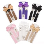 kids suspenders and bow tie manufactured in China