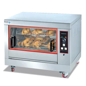 Kitchen Equipment Stainless Steel Single Layer Chicken Rotisserie Electric Commercial