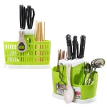 Kitchen Organizer Block Ceramic Holder Storage Rack Magnetic Knife Set
