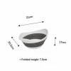 Kitchen plastic silicone tool foldable food storage container fruit water draining vegetable strainer basket