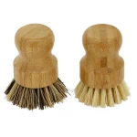 Kitchen scrub set sisal fibre wood/bamboo dish brush wholesale