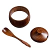 Kitchen Wooden Spice Box Wooden Jar Wooden Storage Box Herbs and Spices Tools Kitchen Accessories