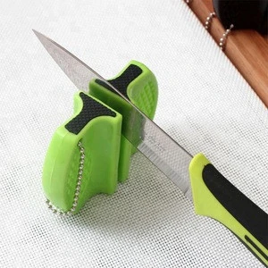 knife sharpener 2 step camping portable mini ceramic shaving blade sharpener