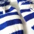 Import Knitting Golf Head Cover for Driver Fairway 3PCS Golf Wood Club Head Cover Blue White Stripes with Digital Mark from China