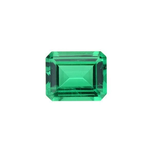 Lab created emerald loose gemstones 1carat green color emerald shape gems price per carat