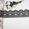 Lace 100% polyester white color lace for around apparel waist lace trim