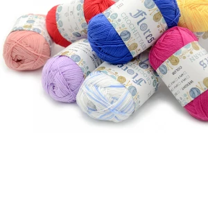 lace milk cotton yarn 4 ply benang rajut 3ply milk cotton yarn 5ply lot 50g bamboo cotton bamboo knitting yarn for hand knitting