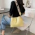 Import Ladies bags 2021 urban trend simple solid color  bucket bag Korean fashion letter braided belt one-shoulder messenger bag from China