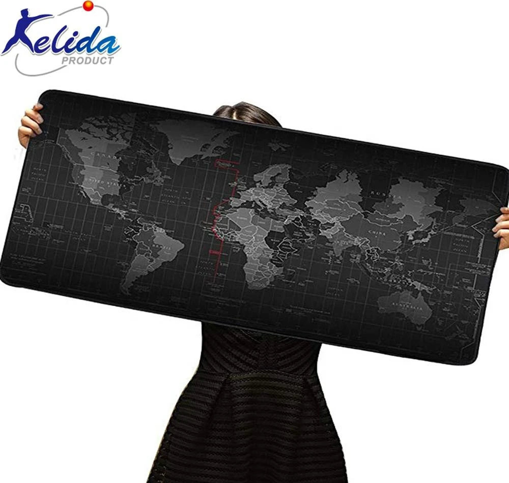 Large  Gaming World Map Extended XXL 800mmX400mm Computer Stitched Edges Non-Slip Smooth Opera Mouse Pad