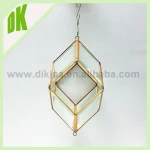 lead free tin brass material for large exhibit showcase display container case || hanging gold oval glass display cabinet