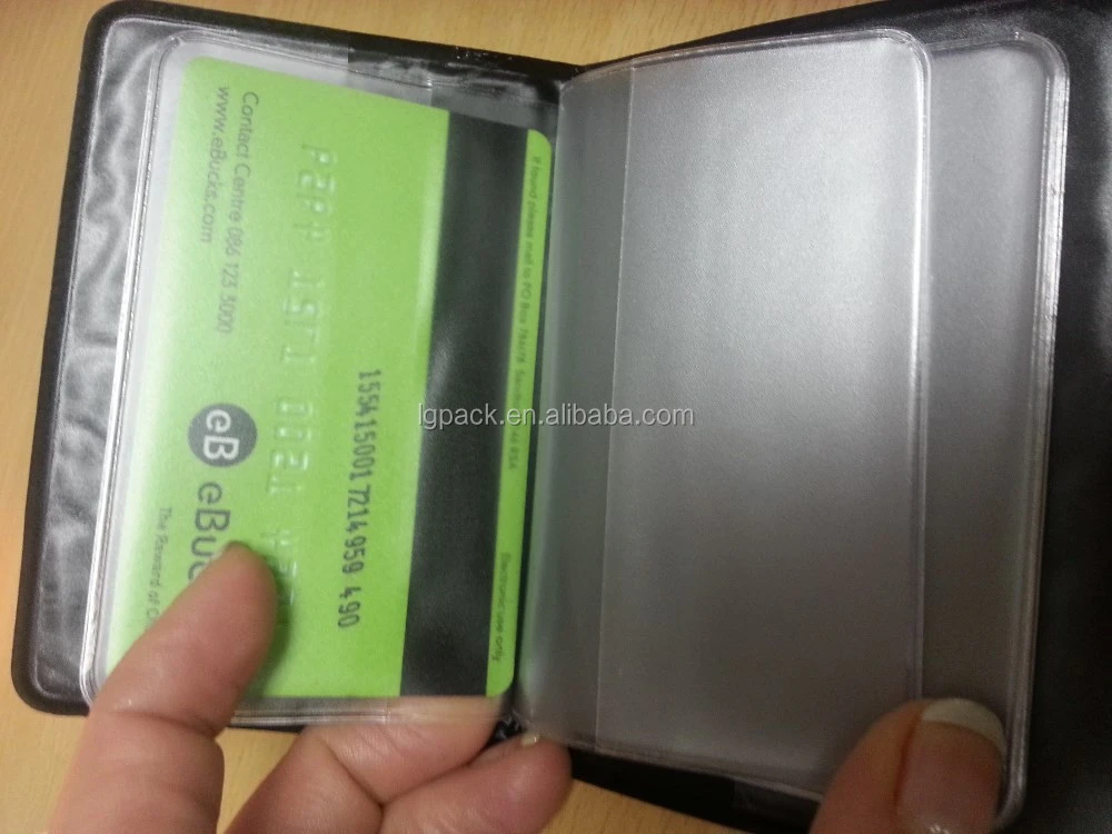 Leather credit card holder wallet