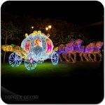 LED lighted cinderella carriage wedding decoration