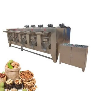 Lehao electric or gas roasting bean cocoa bean hazelnut peanuts processing line for snacks superior supplier