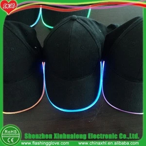 Light up LED baseball cap for ball game fan