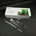 Lily glass pipe surface skimmer inflow water plant tank Aquarium filter Accessory