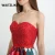 Import Long satin print floral front beads prom dress made in china ,WAITZLIKE women prom dresses from China
