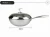 Import long single handle non stick stir fry wok pan stainless steel for sale from China