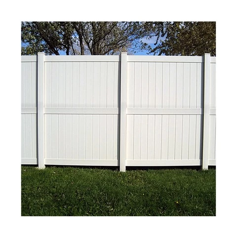 Longjie Promotional 6X8 Landscaping Outdoor PVC Plastic Vinyl Fence Panel