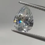 Loose Pear Cut 12x8mm Colorless moissanite Diamond on Sale