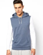 Loungewear boys blank sleeveless sweatshirt hoody
