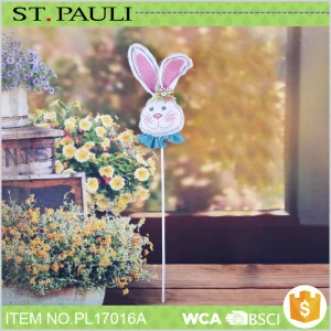 low moq canvas rabbit stick easter bunny props party supplies events for house decoration