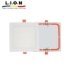 Low price plastic back cover indoor square led panel light in bangladesh