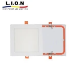 Low price plastic back cover indoor square led panel light in bangladesh