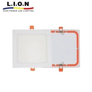 Low price plastic back cover indoor square led panel light in bangladesh