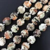 LS-A1098 wholesale Natural faceted  Ocean beads Jasper Stone Beads , Loose Gemstone Beads strands For Jewelry Making