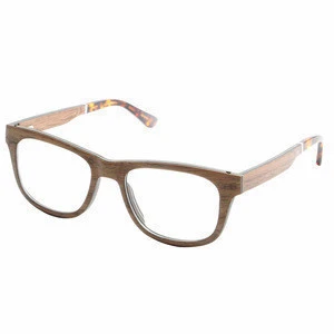 LS2917 fashion veneer wood optical eyewear frame reading glasses