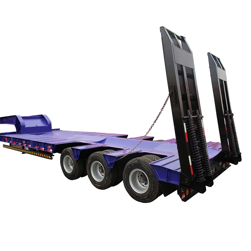 LUEN Heavy Equipment Transportation Low Bed Semi Trailers Truck