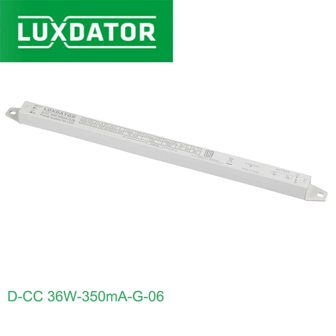 LUXDATOR slim LED Driver 36W 350mA, Internal Isolated LED street light Driver