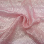 Luxurious Plain dyed Silver Lurex Silk Georgette Fabric Silk GGT Metallic in Solid
