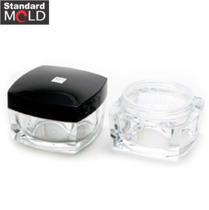 Luxury Korea Square Loose Powder Plastic Container packaging for makeup, 30g