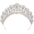 Import Luxury Silver Princess Tiara And Crowns Royal Pageant Party Wedding Crown Crystal For Bridal Headpiece from China