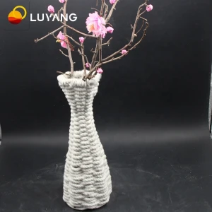 LUYANGWOOL 1260 High Temperature aluminum silicate wool Glass Fiber or SS Reinforced Ceramic Fiber twisted Rope