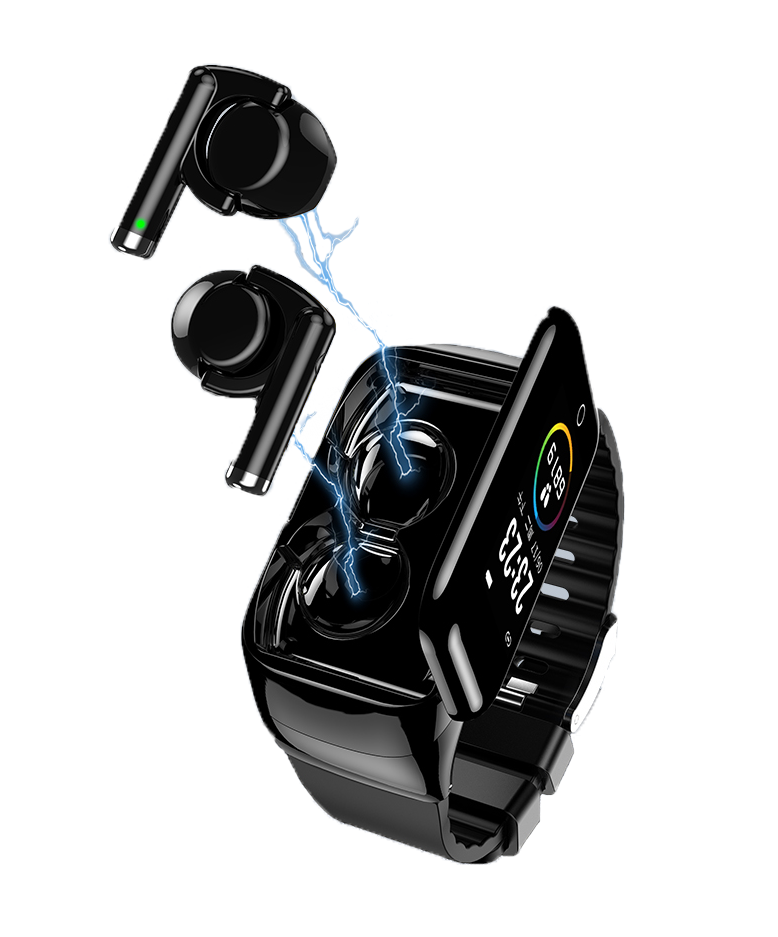 M7 Smart Watch Heart Rate Monitor Earphone Bluetooth 5.0 2 in 1 Fitness Tracker Blood Pressure Monitor