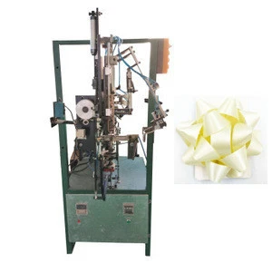 machine to make bow with applicable material paper/organza/satin/plastic/burlap