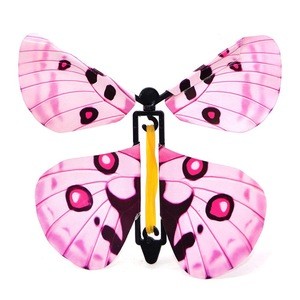 Magic Fairy Flying in the Book Butterfly Rubber Band Powered Wind Up Butterfly Toy Great Surprise Birthday Gift
