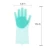 Import Magic Silicone Dishwashing gloves with wash scrubber for Kitchen household  silicone washing gloves from China