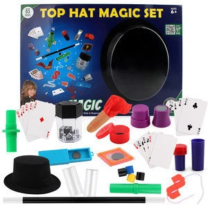 Magic tricks props with hat magic tricks wand poker close-up stage magic tricks props set large box