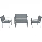 Mail Order Design Outdoor KD 4PCS Garden Chair and Coffee Table Furniture Set