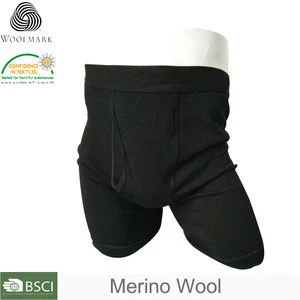 Man underpants high waist wool, wholesale custom boxer briefs man